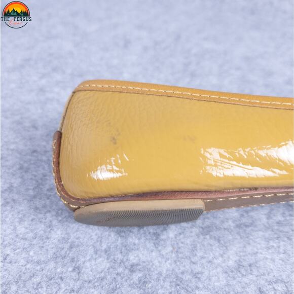 Tory Burch Aaden Ballet Flats Beige Tan Leather Round Toe Slip-On Women's 7.5M - Picture 14 of 16